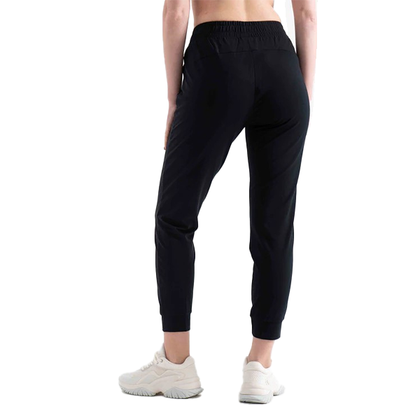 ANTA KNIT ANKLE FITNESS PANT FOR WOMEN, BASIC BLACK