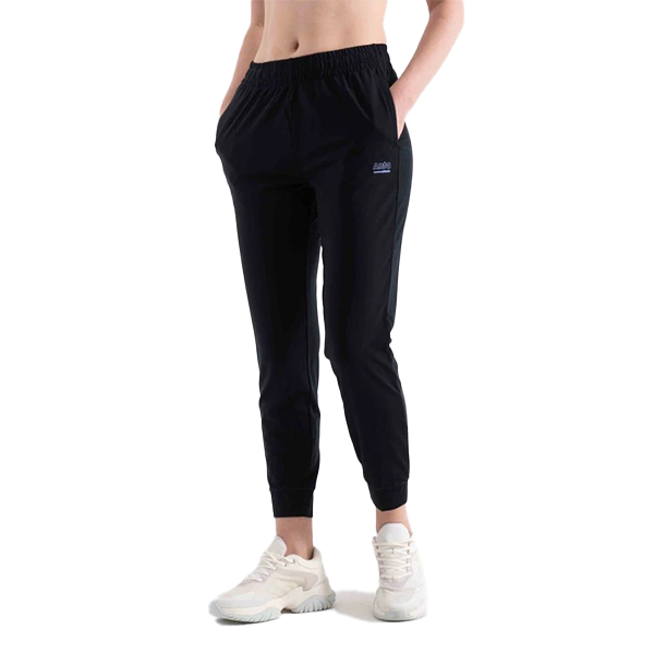 ANTA KNIT ANKLE FITNESS PANT FOR WOMEN, BASIC BLACK