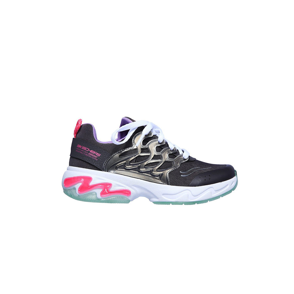 Skechers Running Running Shoes For Kids, Charcoal Lavender