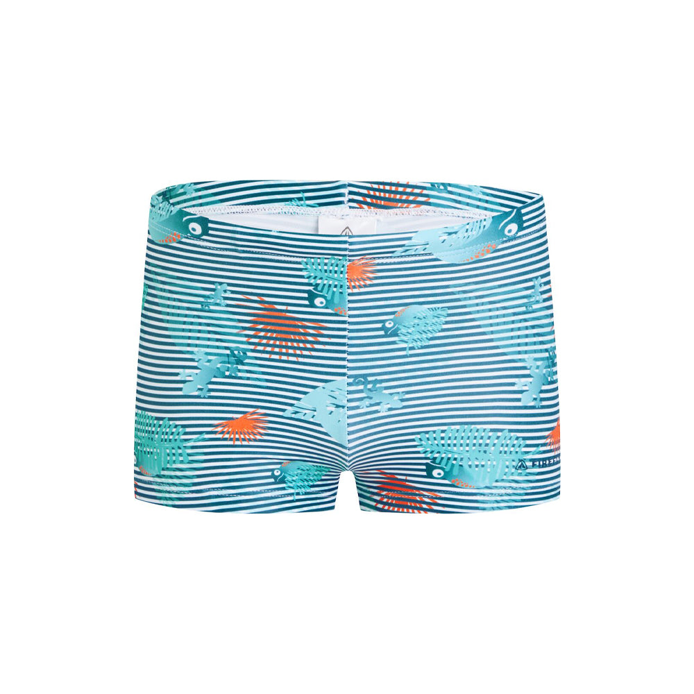 Firefly Swimming Half Shorts For Kids, Turquoise & Aop