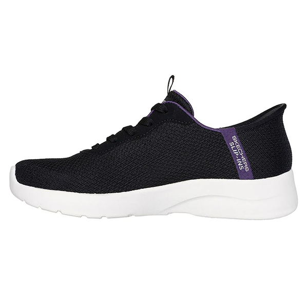 حذاء جري SKECHERS DYNAMIGHT 2.0 للنساء، أسود وأرجواني
