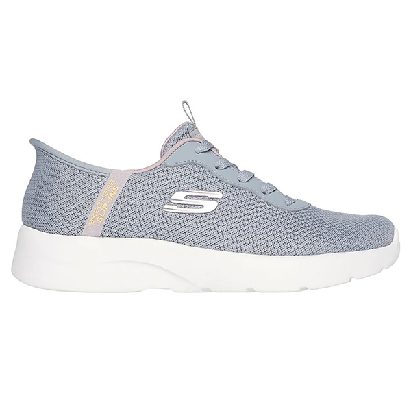 حذاء جري SKECHERS DYNAMIGHT 2.0 للنساء، رمادي وأرجواني