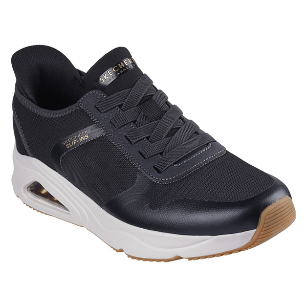 SKECHERS TRES-AIR UNO LIFESTYLE SHOES FOR MEN, BLACK