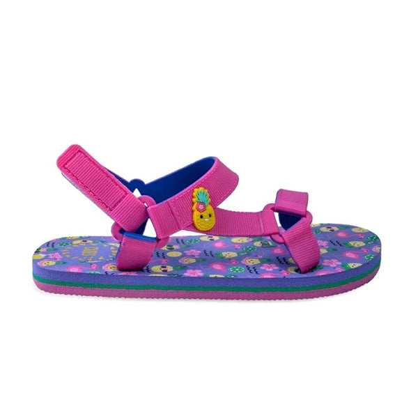 CUBS SLING SANDAL BIG GIRL CUTE PINEAPPLE, BLUE