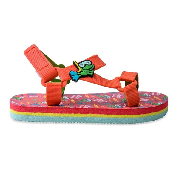 CUBS SLING SANDAL JUNIOR BOYS SNORKLING FROG, RED