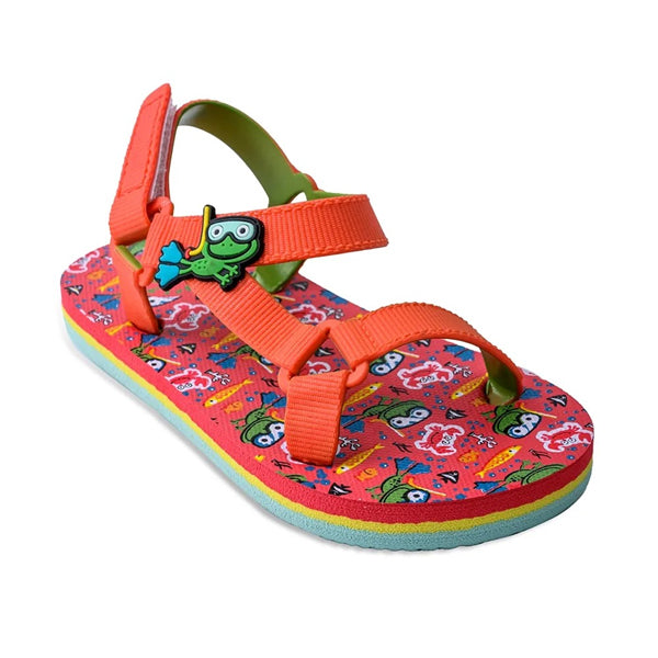 CUBS SLING SANDAL JUNIOR BOYS SNORKLING FROG, RED