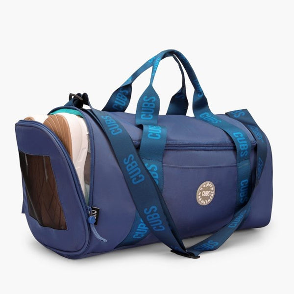 CUBS PREMIUM DUFFEL HAND BAG  FOR UNISEX, DEEP BLUE