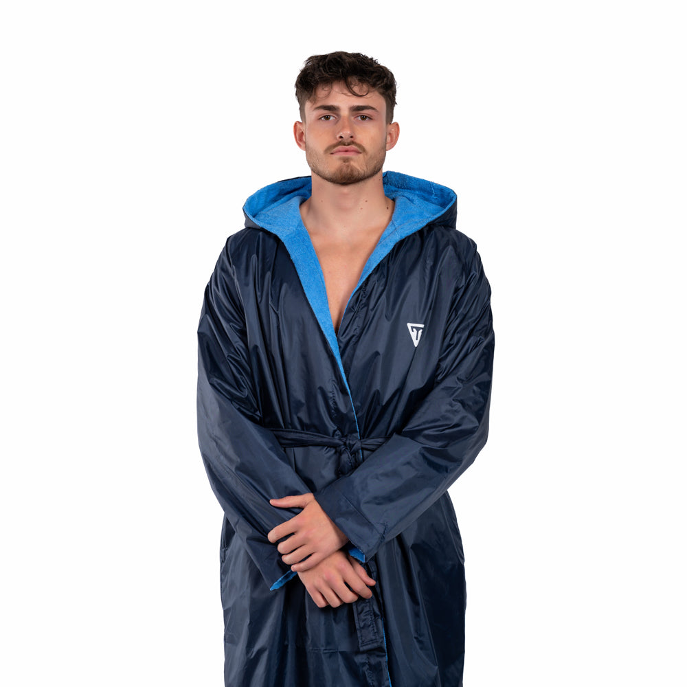 TRAINETIC WATER PROOF ROBE FOR MEN, NAVY