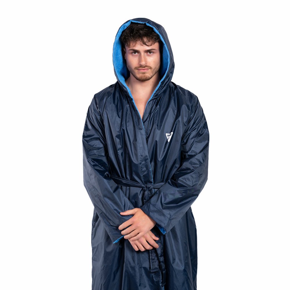 TRAINETIC WATER PROOF ROBE FOR MEN, NAVY