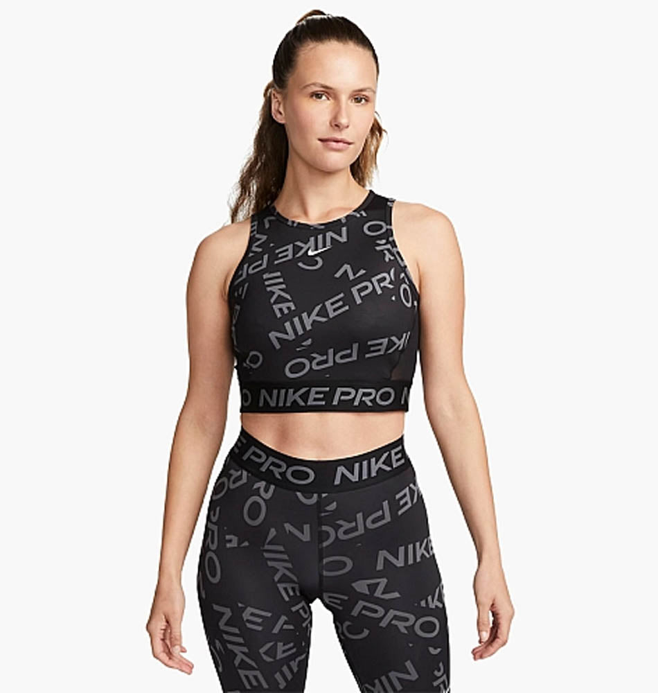 Nike W Np Df Crop Tank Aop