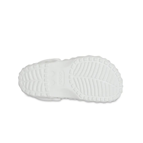 CROCS CLASSIC GEOMETRIC CLOG FOR UNISEX, WHITE
