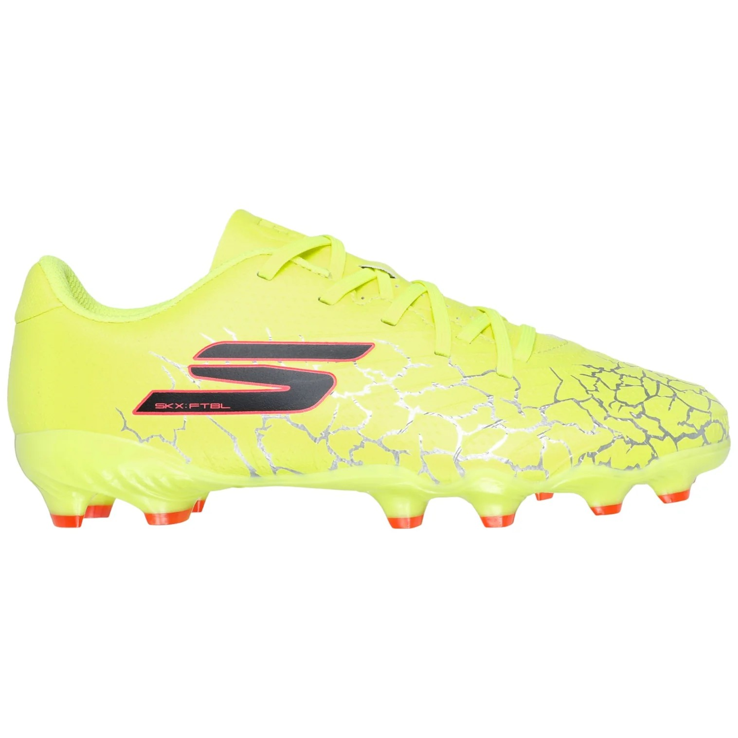 SKECHERS 1.5 JR YOUTH FG SHOES FOR BOYS, YELLOW&BLACK