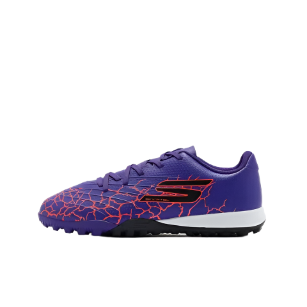 SKECHERS 1.5 JR YOUTH TF TARTAN SHOES FOR BOYS, PURPLE