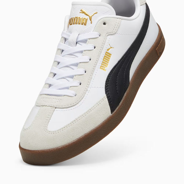 حذاء PUMA CLUB II ERA LIFESTYLE للرجال، باللونين الأبيض والأسود والرمادي البخاري