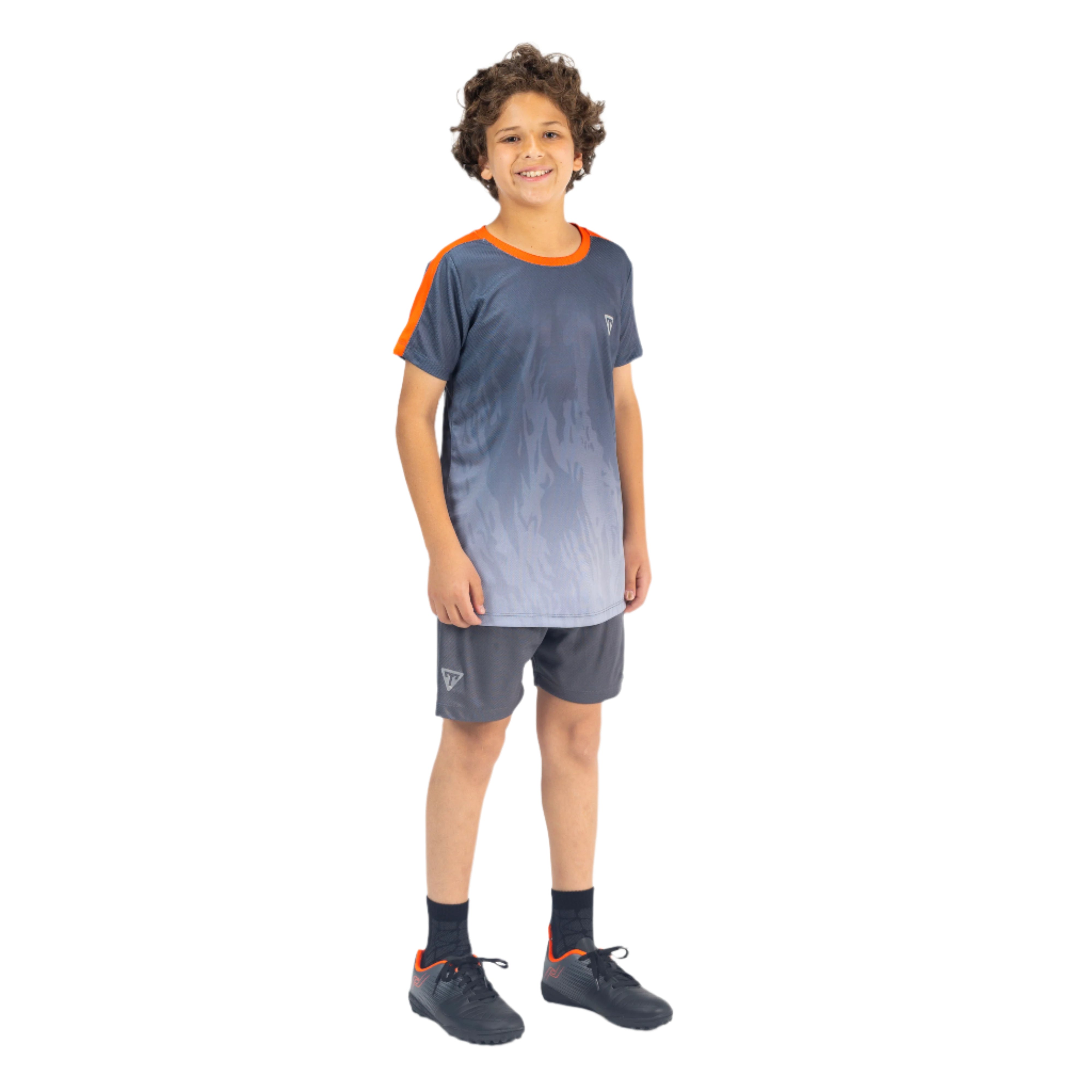 TRAINETIC FOOTBALL SET FOR KIDS, GREY&ORANGE