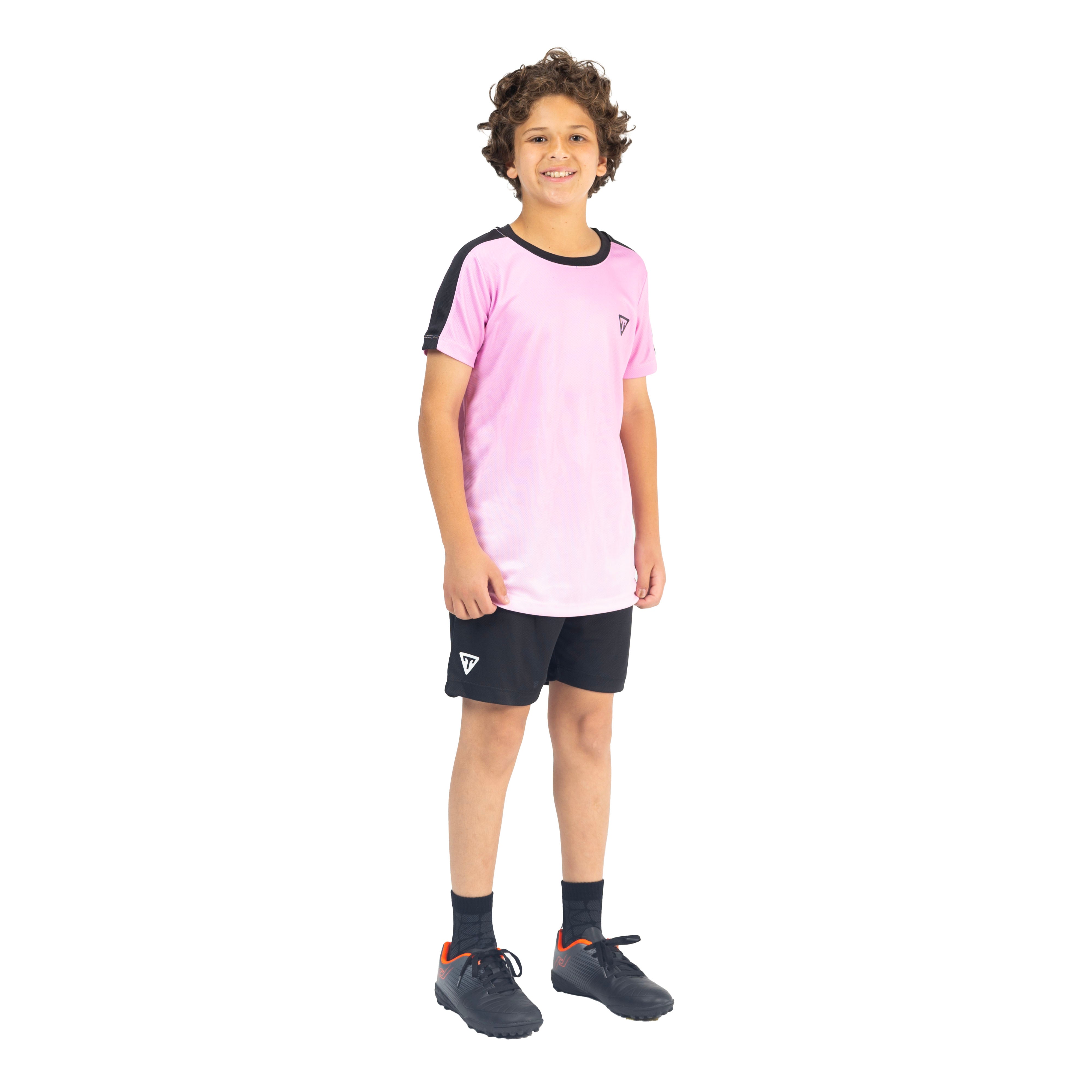 TRAINETIC FOOTBALL SET FOR KIDS, PINK&BLACK