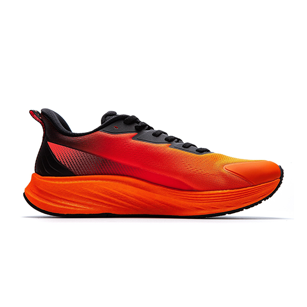 ANTA RUNNING SHOES FOR MEN, ORANGE&BLACK&D.RED