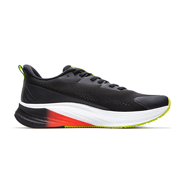 ANTA RUNNING SHOES FOR MEN, BLACK&SILVER&GREEN