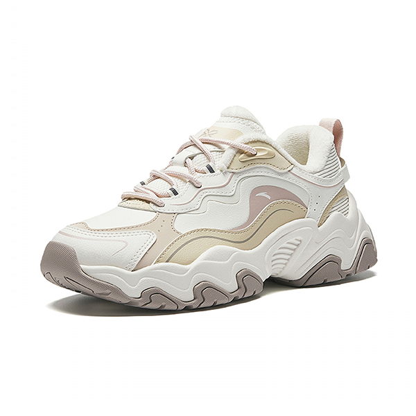 ANTA LIFESTYLE SHOES FOR WOMEN, WHT&BGE&CHALKY WHT