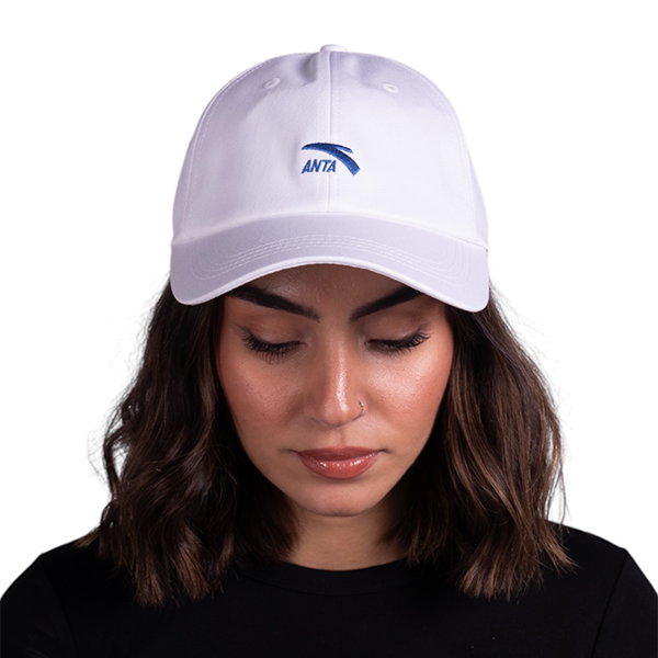 ANTA LIFESTYLE CAP FOR UNISEX, WHITE