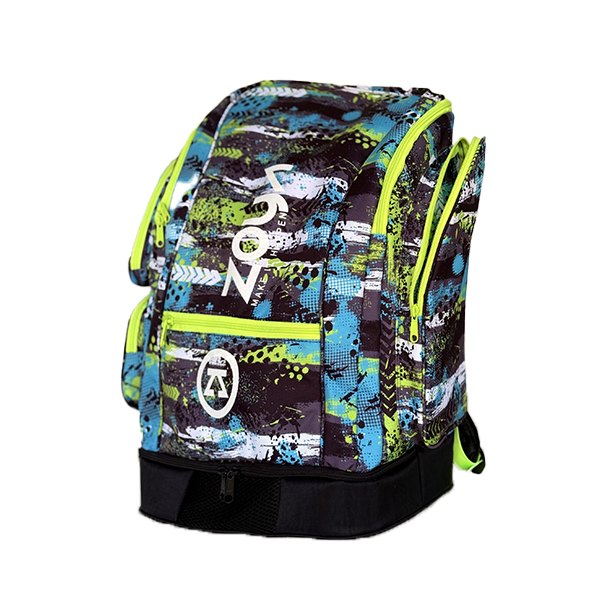 ZOYA AQUA BACKPACK FOR UNISEX, BLACK&TURQUOISE