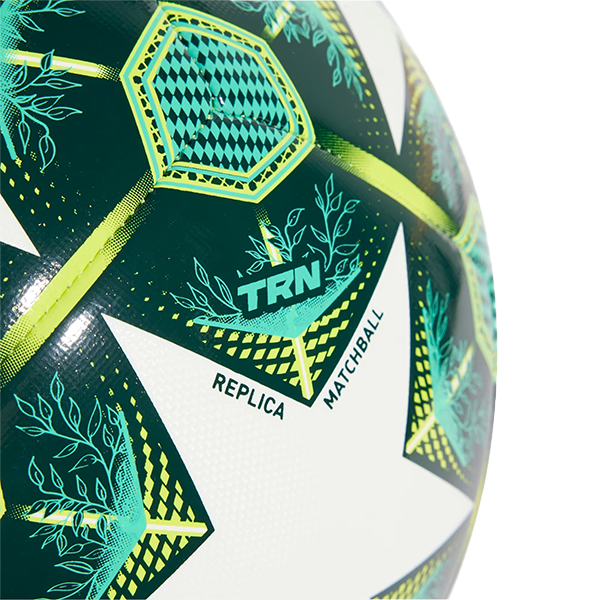 ADIDAS UCL TRN FOOTBALL FOR UNISEX, White & Shadow Green & Hi-Res Green & Solar Slime