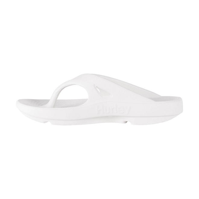 CROCS HURLEY MEN'S INJECTION FLIP FLOPS, WHITE