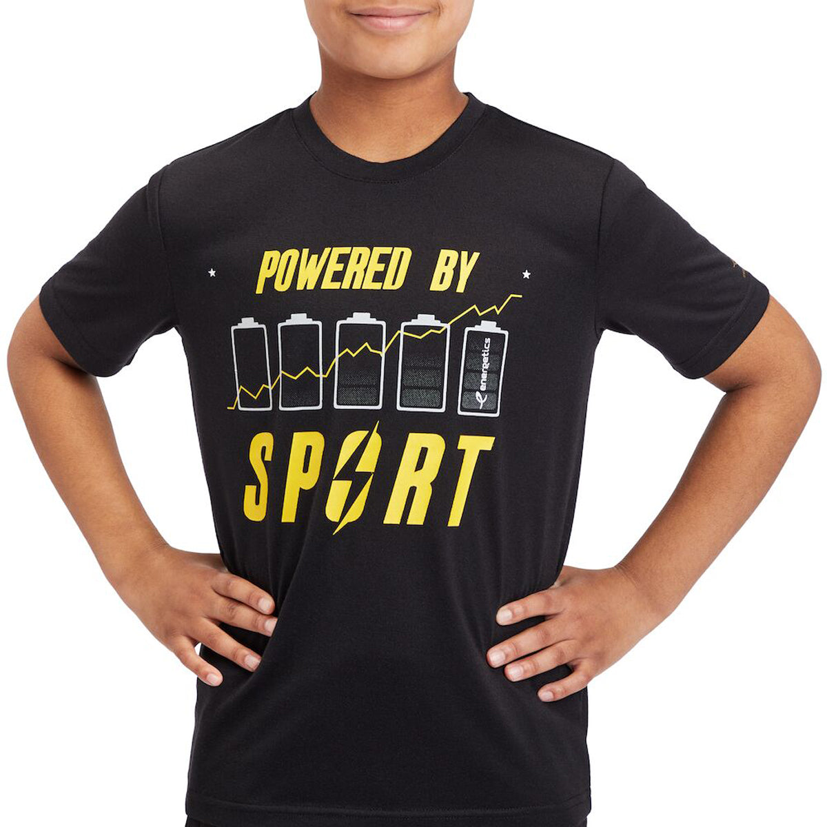 Energetics Fitness Cross-Training T.Shirt For Kids, Black