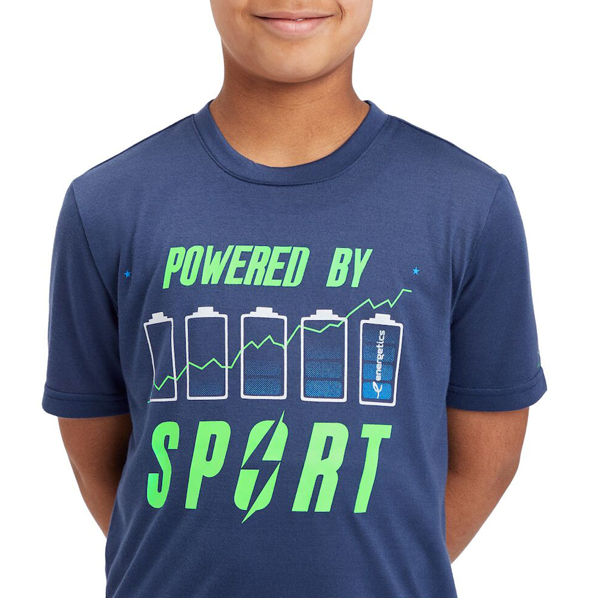 Energetics Fitness Cross-Training T.Shirt For Kids, Dark Blue
