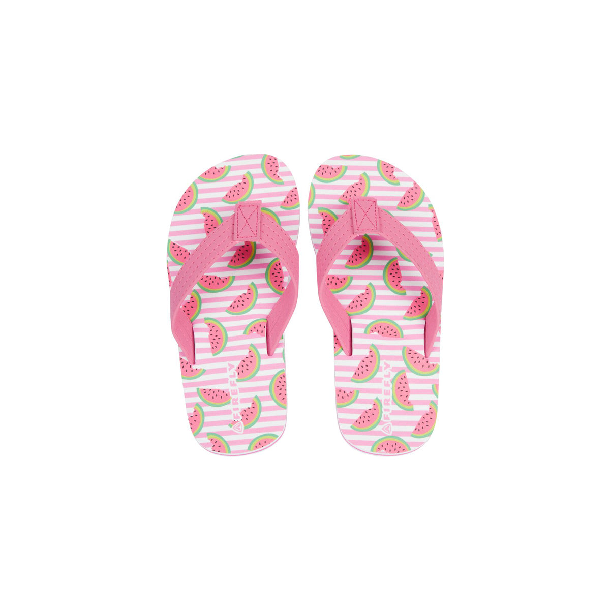 Firefly Swimming Flip Flops For Kids, Pink & Aop
